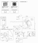 Camshaft Crankcase Cover Crankshaft Cylinder Lubrication OperatorS Manual PistonRingsConnecting Rod Warning Label Diagram and Parts List for 216302-0121-B1  Briggs and Stratton Engine